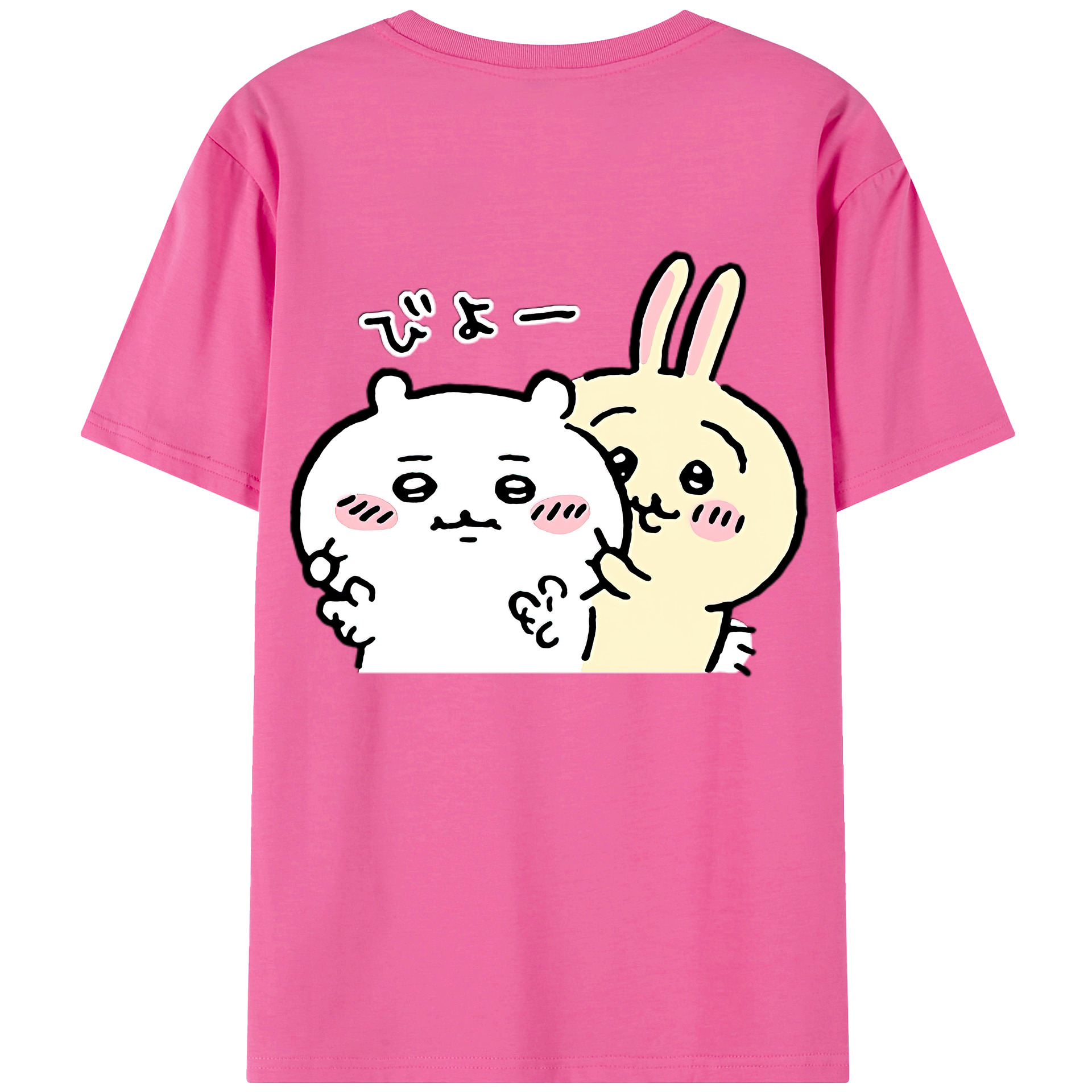（画像用） ちいかわ うさぎ Chii-kawa usagi レディース半袖Tシャツ(バックプリント)